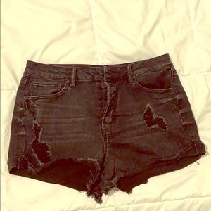 Charlotte Russe Ripped, High Waisted Shorts